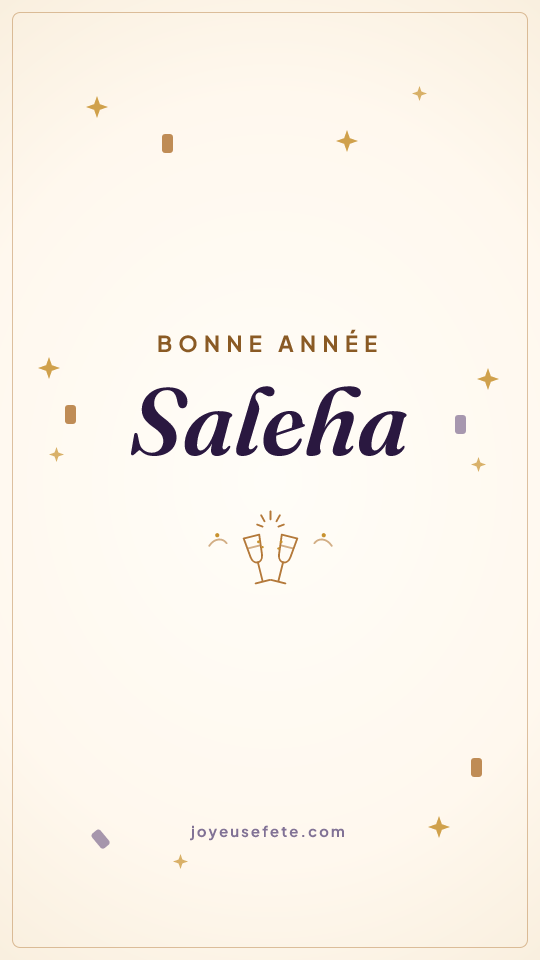 Image « Bonne année Saleha » au format story