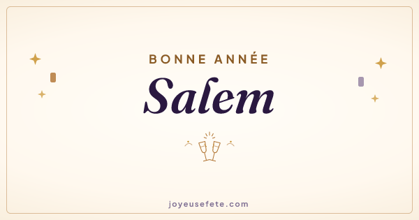 Image « Bonne année Salem » au format large