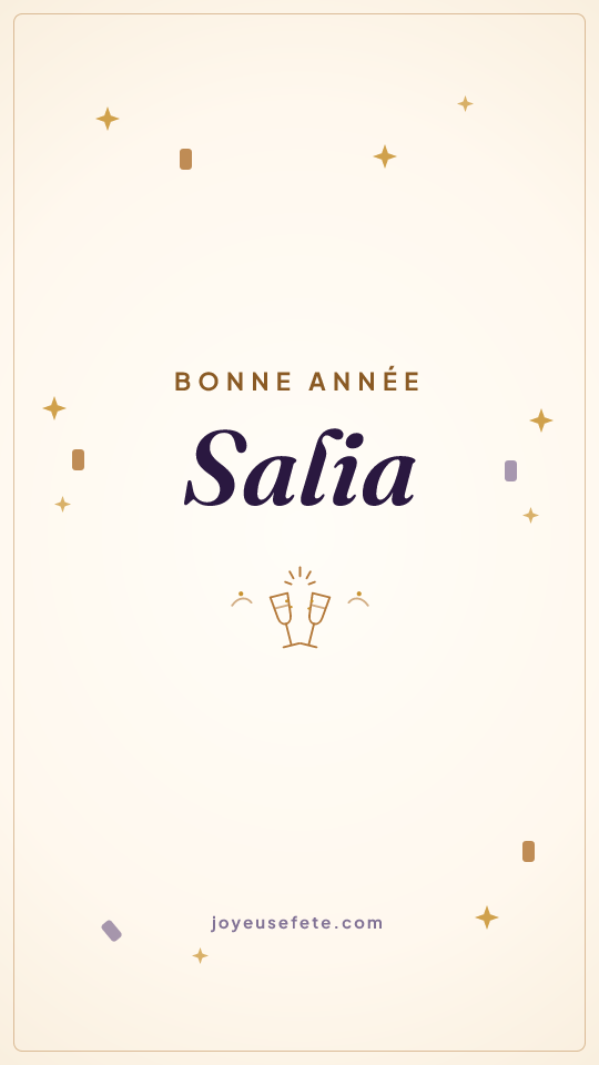 Image « Bonne année Salia » au format story
