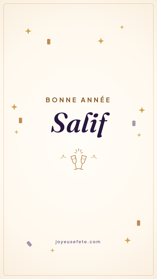 Image « Bonne année Salif » au format story