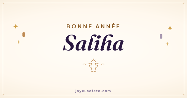 Image « Bonne année Saliha » au format large