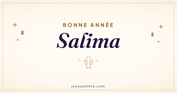 Image « Bonne année Salima » au format large