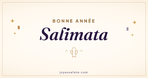 Image « Bonne année Salimata » au format large
