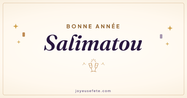 Image « Bonne année Salimatou » au format large