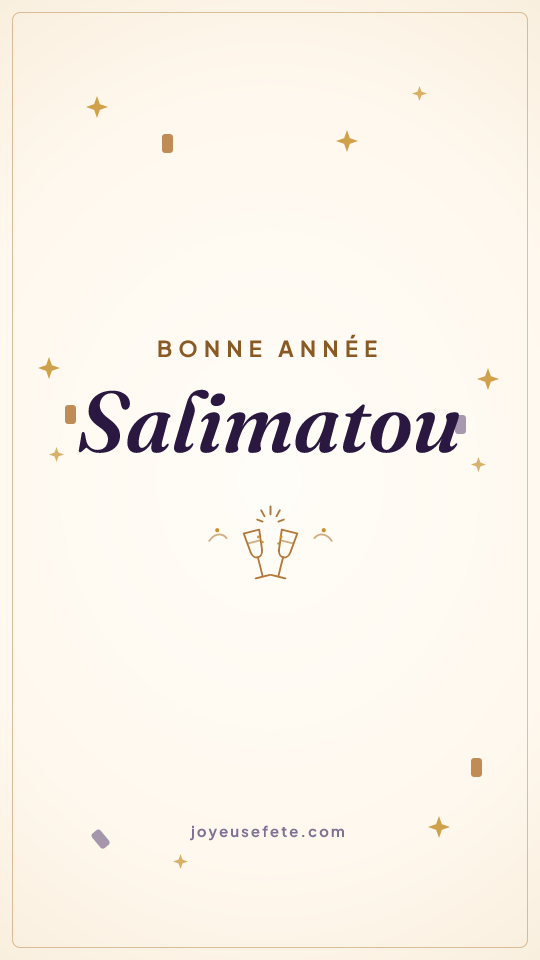 Image « Bonne année Salimatou » au format story