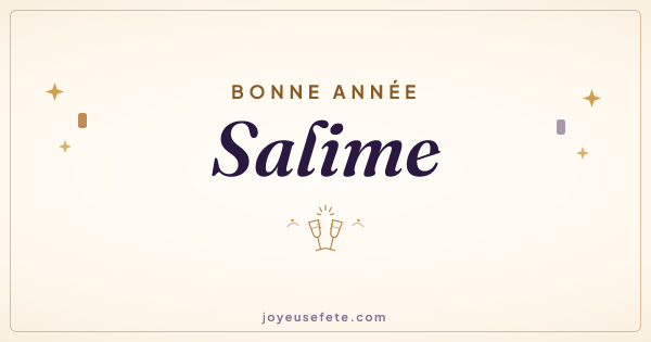 Image « Bonne année Salime » au format large