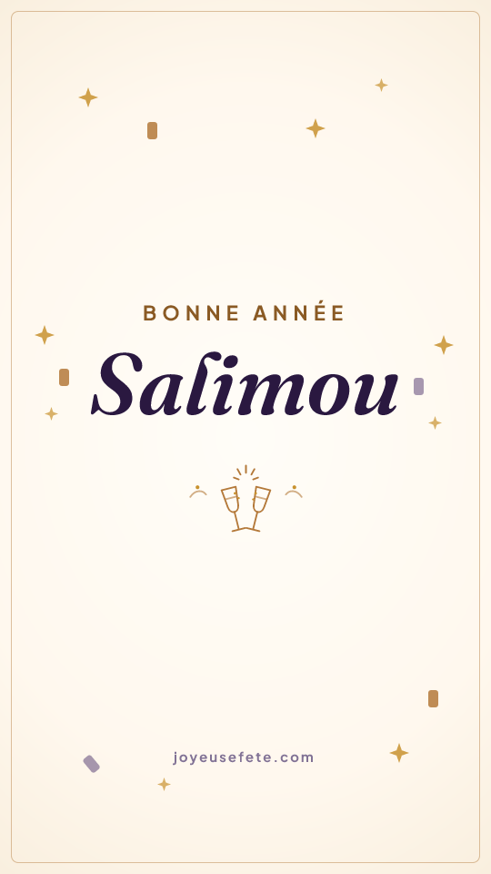 Image « Bonne année Salimou » au format story