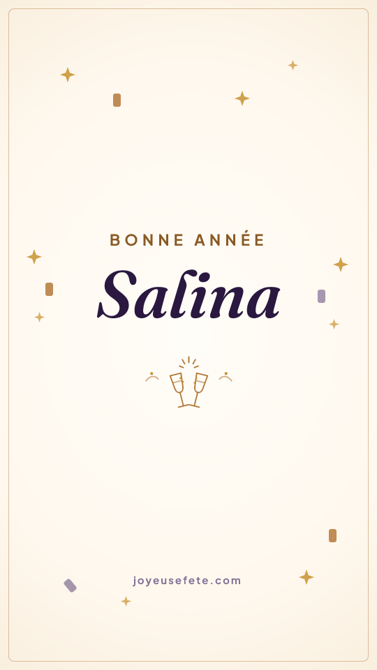 Image « Bonne année Salina » au format story