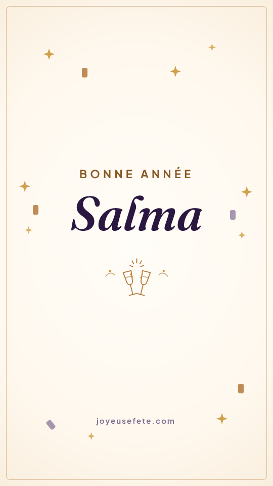 Image « Bonne année Salma » au format story