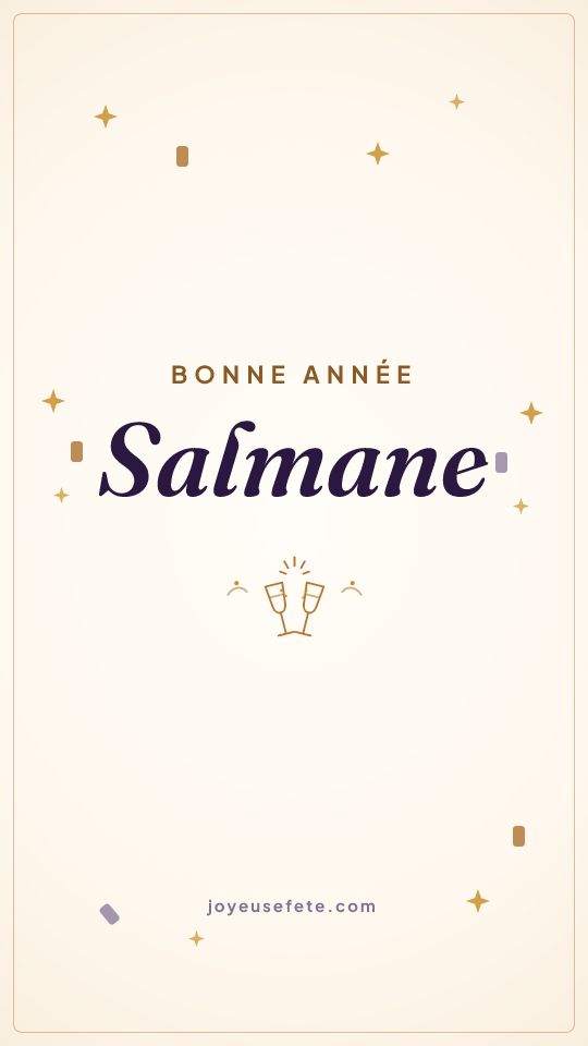 Image « Bonne année Salmane » au format story