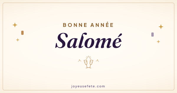 Image « Bonne année Salomé » au format large