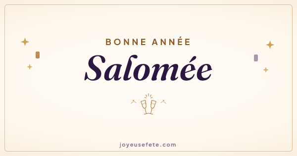 Image « Bonne année Salomée » au format large