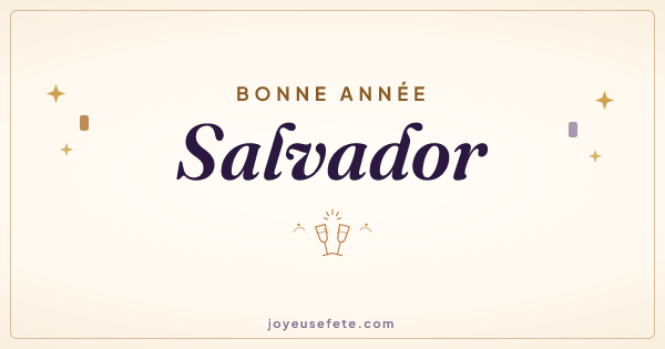 Image « Bonne année Salvador » au format large