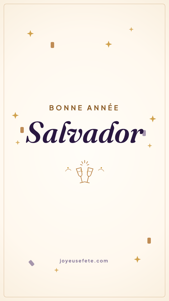 Image « Bonne année Salvador » au format story