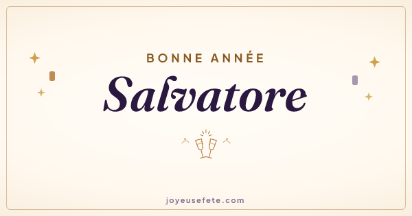 Image « Bonne année Salvatore » au format large