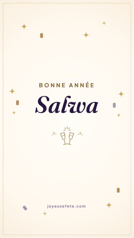 Image « Bonne année Salwa » au format story