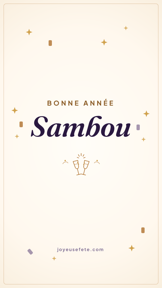 Image « Bonne année Sambou » au format story