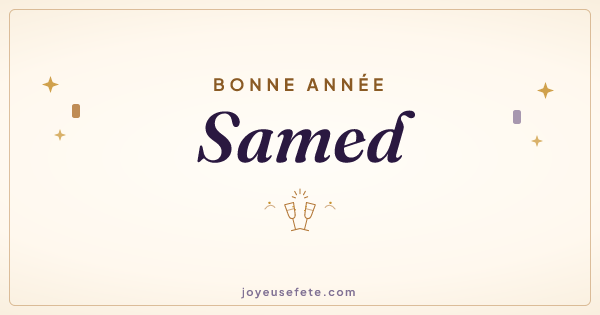 Image « Bonne année Samed » au format large