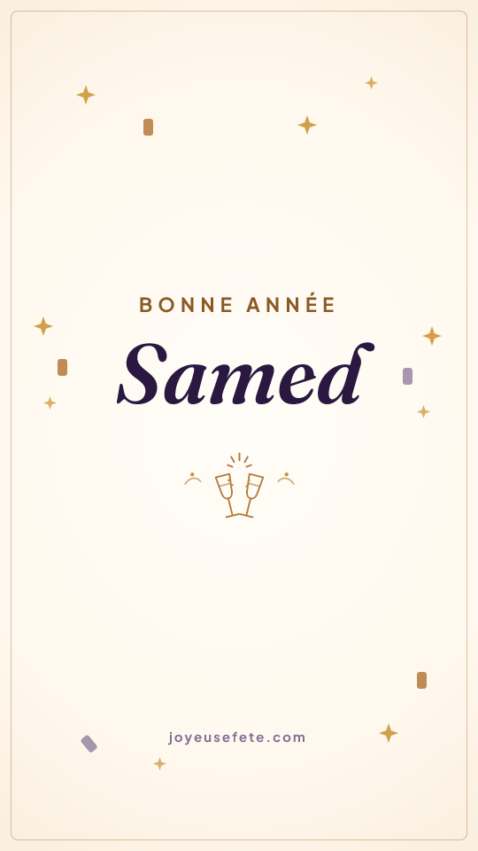 Image « Bonne année Samed » au format story