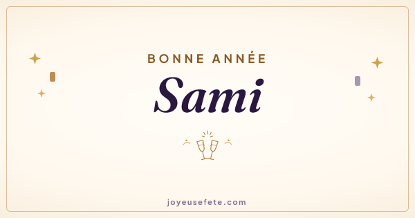 Image « Bonne année Sami » au format large