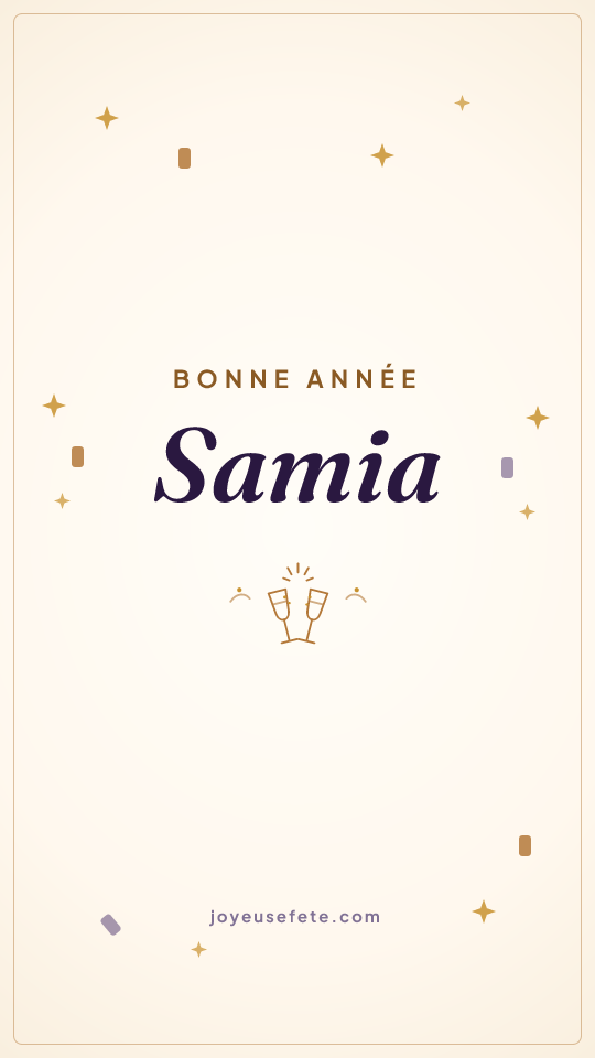 Image « Bonne année Samia » au format story
