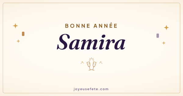 Image « Bonne année Samira » au format large