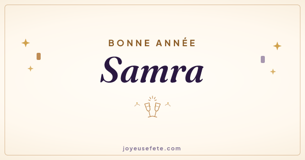 Image « Bonne année Samra » au format large