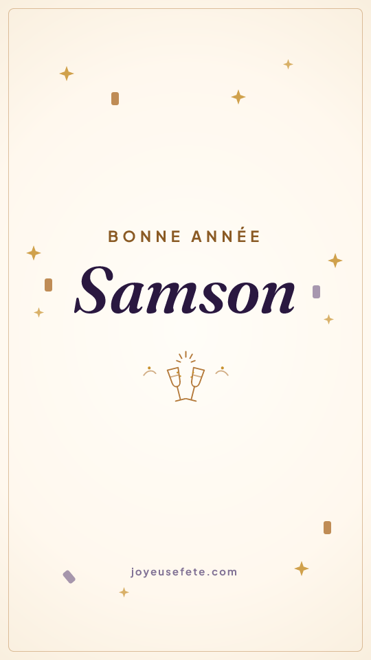 Image « Bonne année Samson » au format story