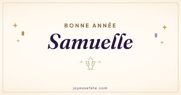 Image « Bonne année Samuelle » au format large