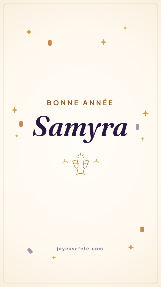 Image « Bonne année Samyra » au format story