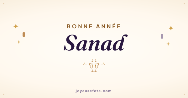 Image « Bonne année Sanad » au format large