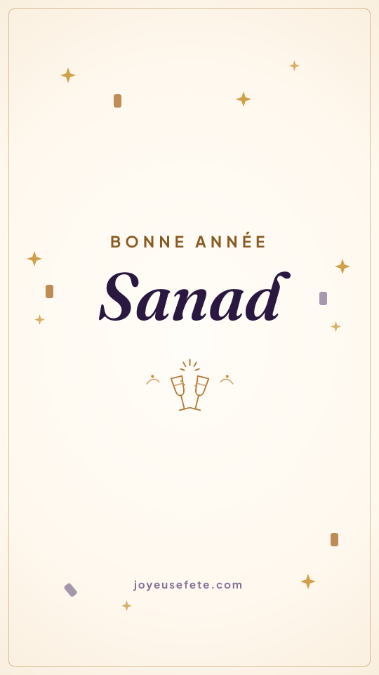 Image « Bonne année Sanad » au format story