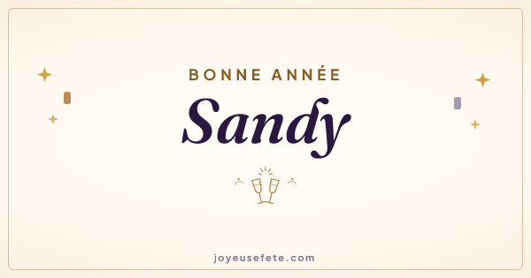 Image « Bonne année Sandy » au format large