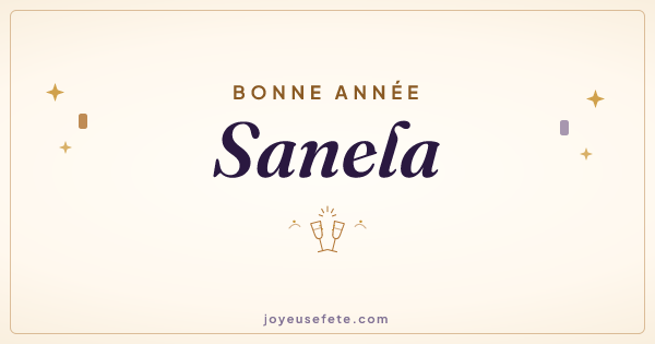 Image « Bonne année Sanela » au format large