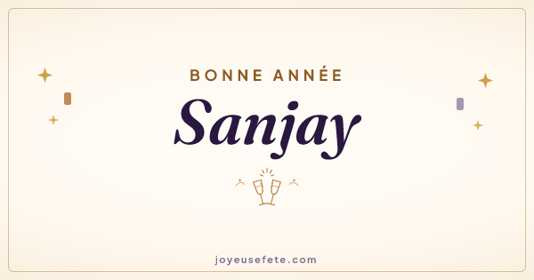 Image « Bonne année Sanjay » au format large
