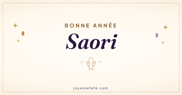 Image « Bonne année Saori » au format large