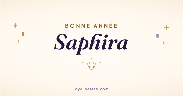 Image « Bonne année Saphira » au format large