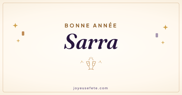 Image « Bonne année Sarra » au format large