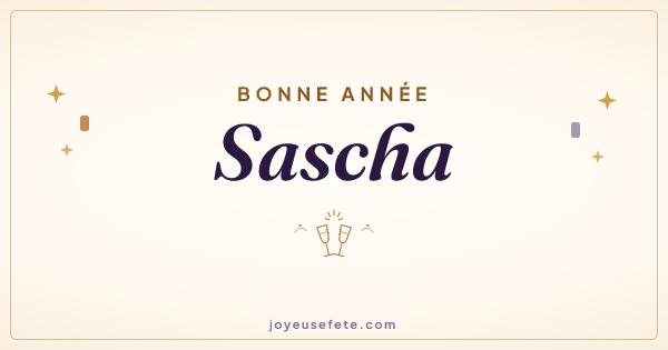 Image « Bonne année Sascha » au format large