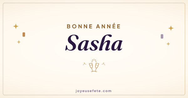 Image « Bonne année Sasha » au format large