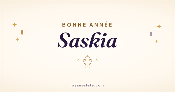 Image « Bonne année Saskia » au format large