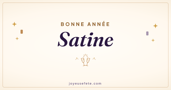 Image « Bonne année Satine » au format large