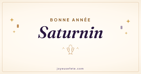 Image « Bonne année Saturnin » au format large
