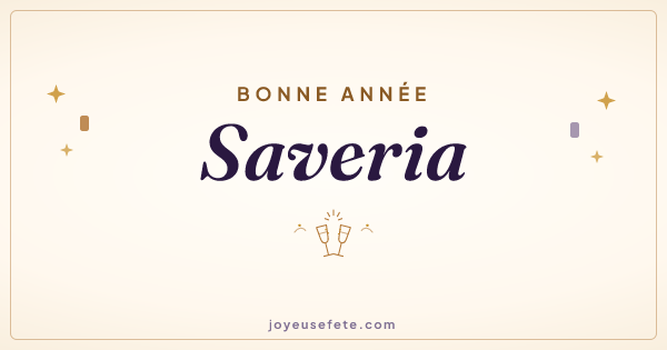 Image « Bonne année Saveria » au format large