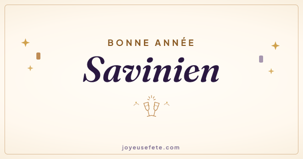 Image « Bonne année Savinien » au format large