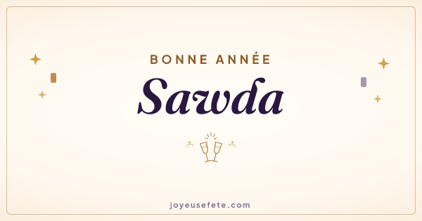 Image « Bonne année Sawda » au format large