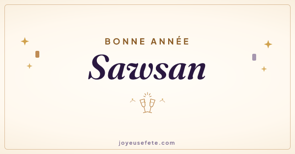 Image « Bonne année Sawsan » au format large