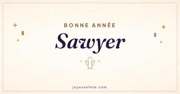 Image « Bonne année Sawyer » au format large