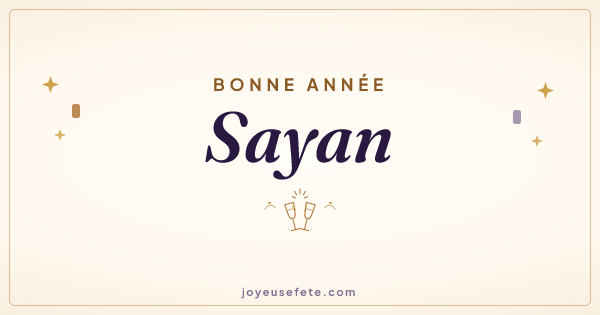 Image « Bonne année Sayan » au format large