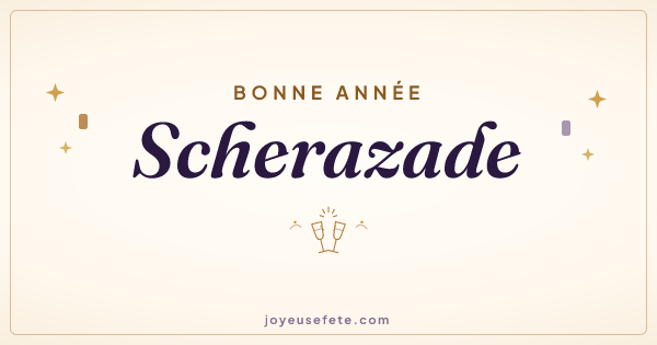 Image « Bonne année Scherazade » au format large